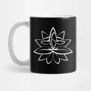 The Lotus in the Lotus (white) Mug